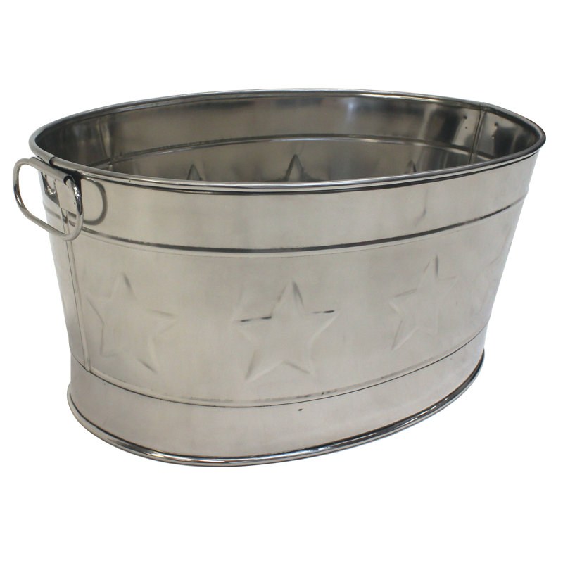 Laurel Foundry Modern Farmhouse Lotta Stainless Steel Beverage Tub